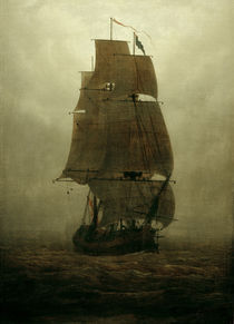 C.D.Friedrich, Segelschiff im Nebel by klassik art