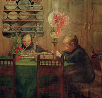 Carl Larsson, Schularbeiten by klassik art