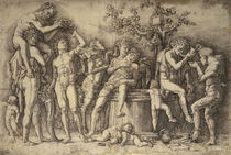 A.Mantegna, Bacchanal mit dem Weinfass by klassik art