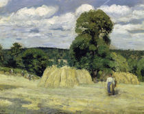 C.Pissarro, Getreideernte in Montfouc. by klassik art