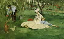Die Familie Monet im Garten/ E.Manet von klassik art