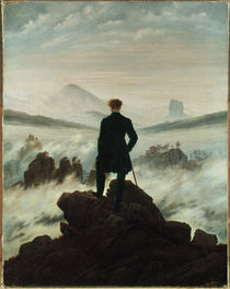 C.D.Friedrich, Wanderer ueber Nebelmeer by klassik art