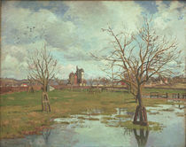 C.Pissarro, Landschaft m. ueberschwemmten von klassik art