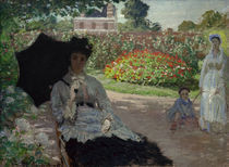 C.Monet, Camille mit Jean und Kindermaed. von klassik art