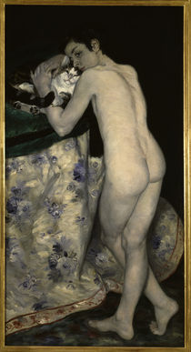 A.Renoir, Nackter Knabe mit Katze von klassik art