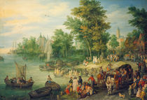 J.Brueghel d.Ae., Landungssteg von klassik art