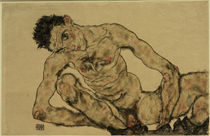 Egon Schiele, Selbstbildnis als Akt von klassik art