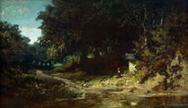 C.Spitzweg, Betendes Maedchen vor Waldk. by klassik art