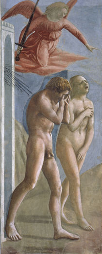 Masaccio, Vertreibung aus dem Paradies von klassik art