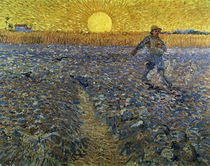 Van Gogh/ Saemann bei untergehender Sonne von klassik art