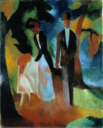 August Macke, Leute am blauen See/ 1913 von klassik art