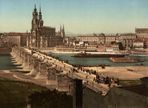 Dresden, Blick von der Neustaedter Seite by klassik art