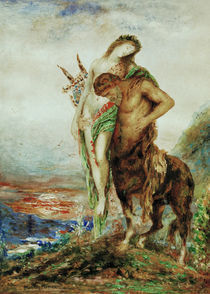 Gustave Moreau, Der muede Zentaur by klassik art