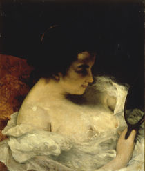 G.Courbet, Dame mit Spiegel von klassik art