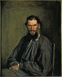 Leo Tolstoj / Gemaelde 1873 von Kramskoj von klassik art
