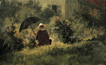 C.Spitzweg, Selbstbildnis im Garten/1865 by klassik art