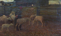 G.Segantini, Rueckkehr zum Schafstall by klassik art