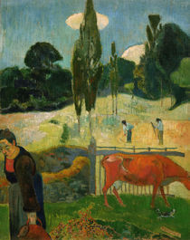 P.Gauguin, Die rote Kuh by klassik art