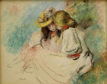 A.Renoir, Zwei lesende Maedchen von klassik art