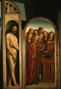 Jan van Eyck, Genter Altar, Adam / 1432 von klassik art