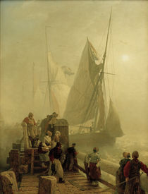 Andreas Achenbach, Einlaufende Schiffe von klassik art