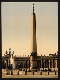 Rom, Petersplatz, Obelisk / Photochrom by klassik art