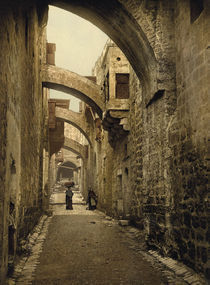 Jerusalem, Via Dolorosa / Photochrom von klassik art