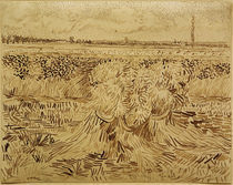 V.v.Gogh, Weizenfeld mit Kornbuendel von klassik art