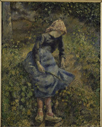 C.Pissarro, Jeune Fille a la Baguette/18 von klassik art