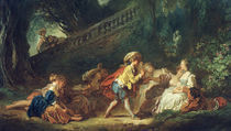 J.H.Fragonard, Spiel im Park by klassik art