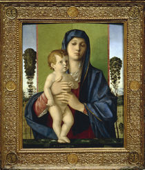 Giovanni Bellini, Madonna mit Baeumchen von klassik art