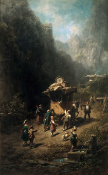 C.Spitzweg/Reisende Kuenstlergesellschaft von klassik art