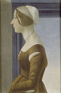 Botticelli, Bildnis junge Frau von klassik art