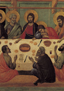 Duccio, Abendmahl, Ausschnitt von klassik art