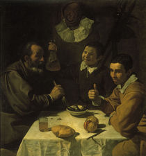 Velasquez, Das Fruehstueck / 1617 von klassik art