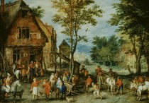 J.Brueghel d.Ae., Suche nach Herberge by klassik art