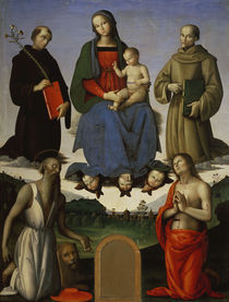 P.Perugino, Maria mit Kind u.Heiligen von klassik art