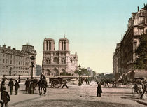 Paris / Qaui Saint Michel / Photochrom by klassik art