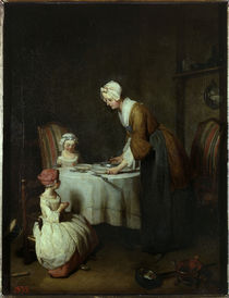 J.B.S.Chardin, Tischgebet von klassik art