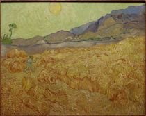 V.van Gogh, Weizenfeld mit Schnitter by klassik art