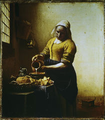 Vermeer, Dienstmagd mit Milchkrug by klassik art