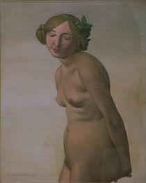 F.Vallotton, Weibl.Akt mit gruen.Haarschl von klassik art