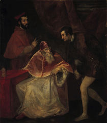 Papst Paul III. und Neffen / Tizian von klassik art