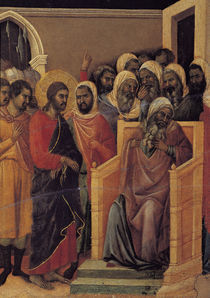 Duccio, Christus vor Kaiphas, Ausschn. by klassik art