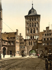 Luebeck, Burgtor / Photochrom by klassik art