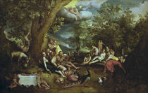 J.Brueghel d.Ae., Das Goldene Zeitalter by klassik art