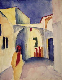 August Macke, Blick in Gasse in Tunis by klassik art