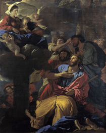 Nicolas Poussin, Maria erscheint Jakobus by klassik art