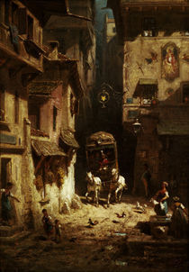 Spitzweg, Die Post/ um 1880 by klassik art