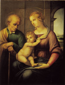 Raffael, Hl.Familie mit bartlos. Joseph by klassik art